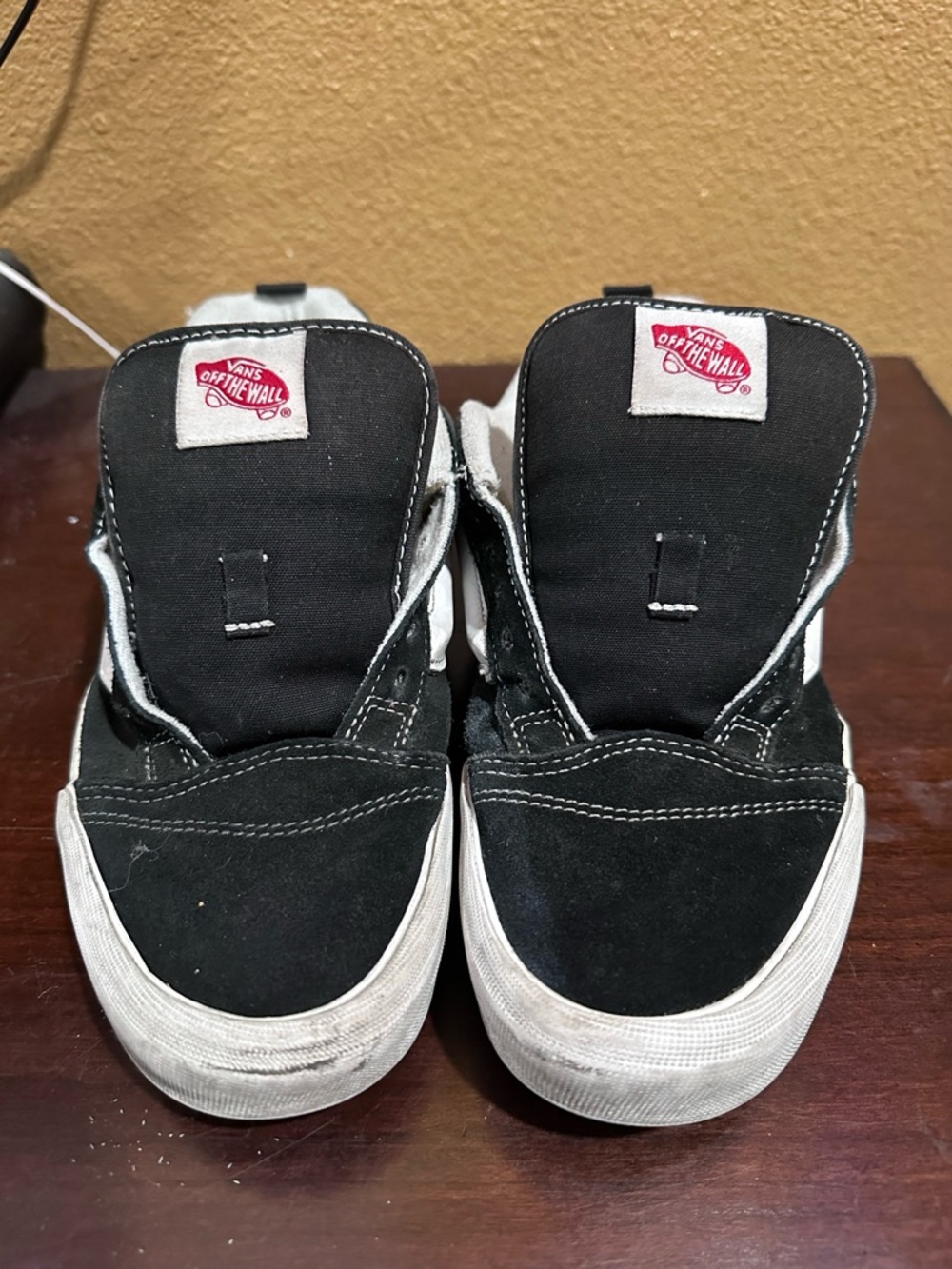 Vans Kids Black and White Canvas Skate Sneakers